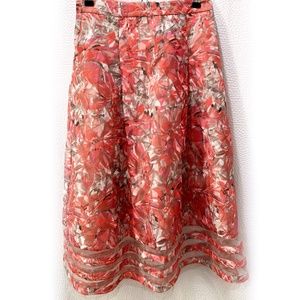 Anthropologie Silk/Organza Skirt